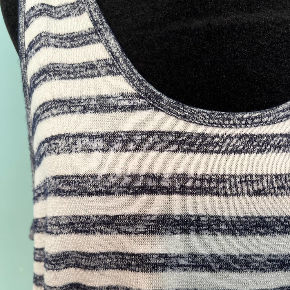 Market & Spruce Navy Striped Knot Tank- XL - Picture 2 of 6